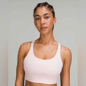 Lululemon Long Lines Energy Bra | Strawberry Milkshake | Size 6